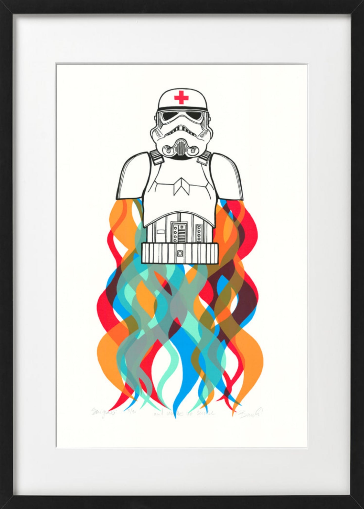 Bilde av Ronny Bank "Art makes nos ense" laget av Ronny Bank, popart kunst fra Galleri2b