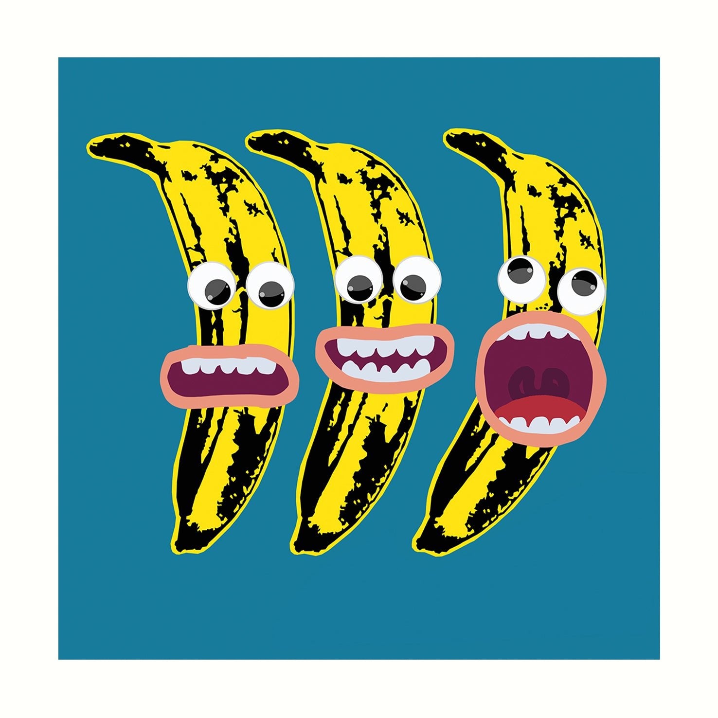 Bilde av Ronny Bank "Barnekor blå" laget av Ronny Bank, popart kunst fra Galleri2b