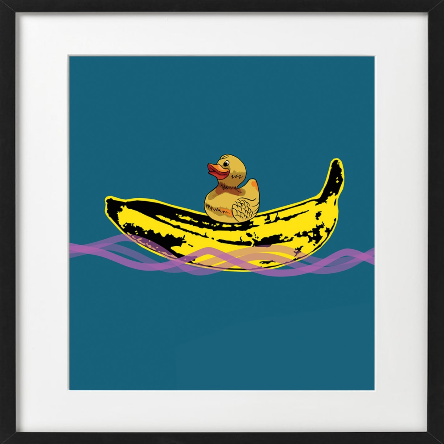 Bilde av Ronny Bank "Båt" laget av Ronny Bank, popart kunst fra Galleri2b