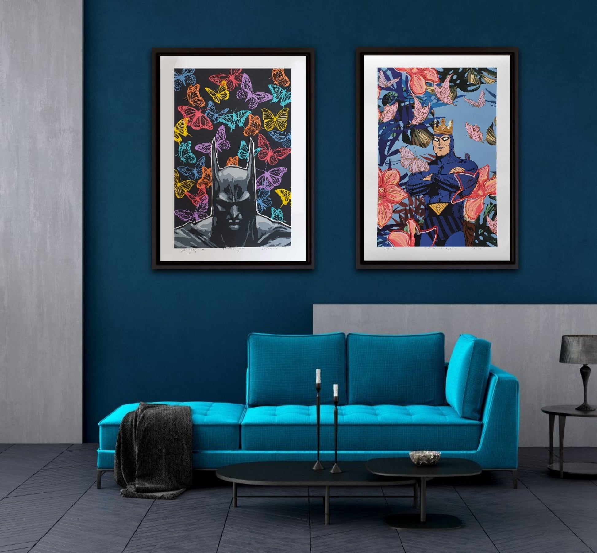 Bilde av Ronny Bank "Butterflyman" - Colour edition laget av Ronny Bank, popart kunst fra Galleri2b