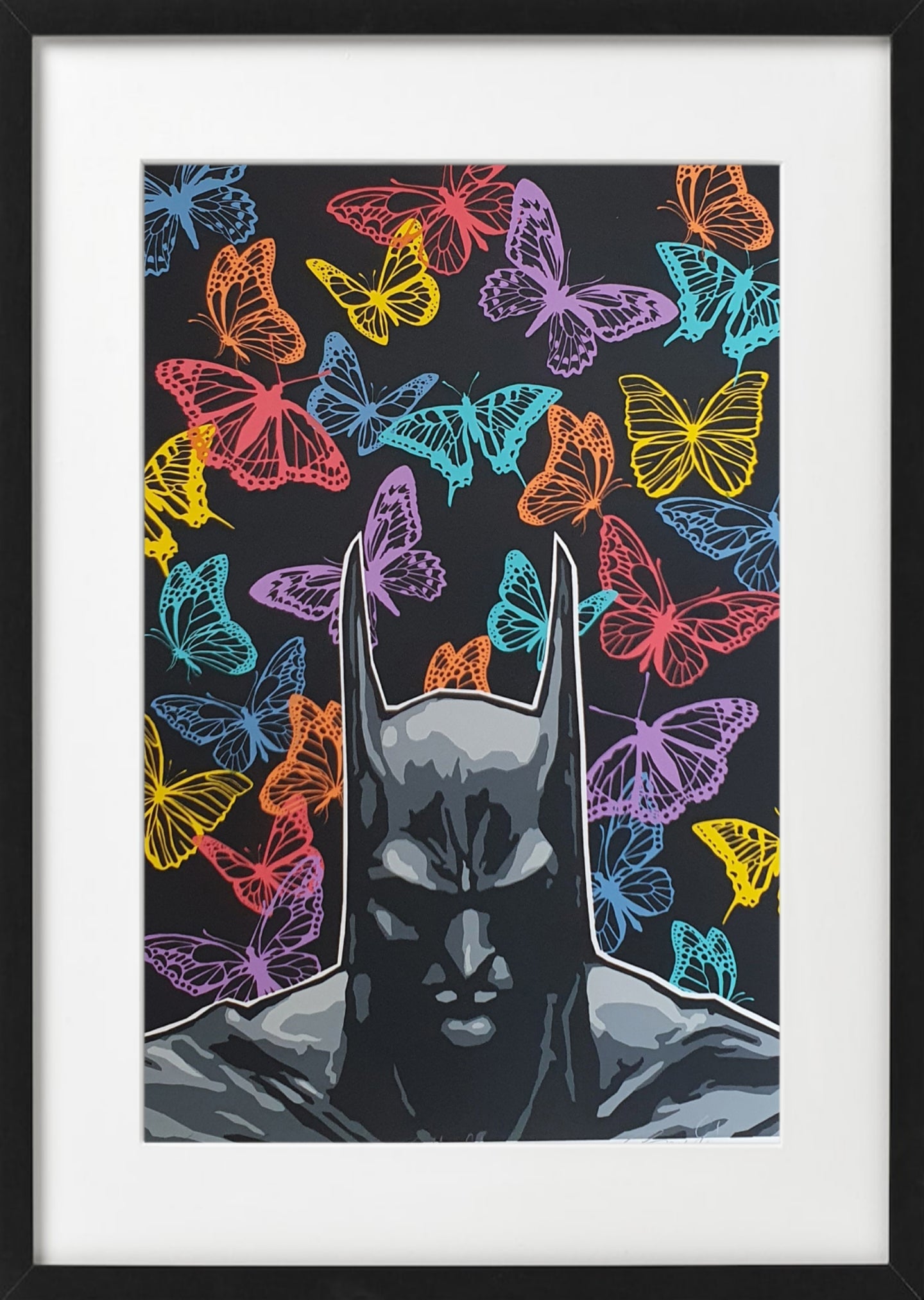 Bilde av Ronny Bank "Butterflyman" - Colour edition laget av Ronny Bank, popart kunst fra Galleri2b