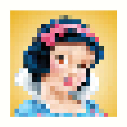 Bilde av Ronny Bank "Snøhvit" laget av Ronny Bank, popart kunst fra Galleri2b