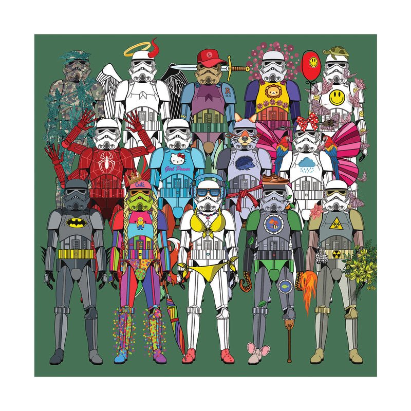 Bilde av Ronny Bank "TrooperLove 2" laget av Ronny Bank, popart kunst fra Galleri2b