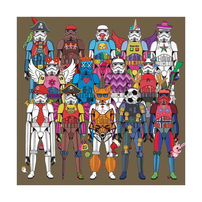 Bilde av Ronny Bank "TrooperLove 3" laget av Ronny Bank, popart kunst fra Galleri2b