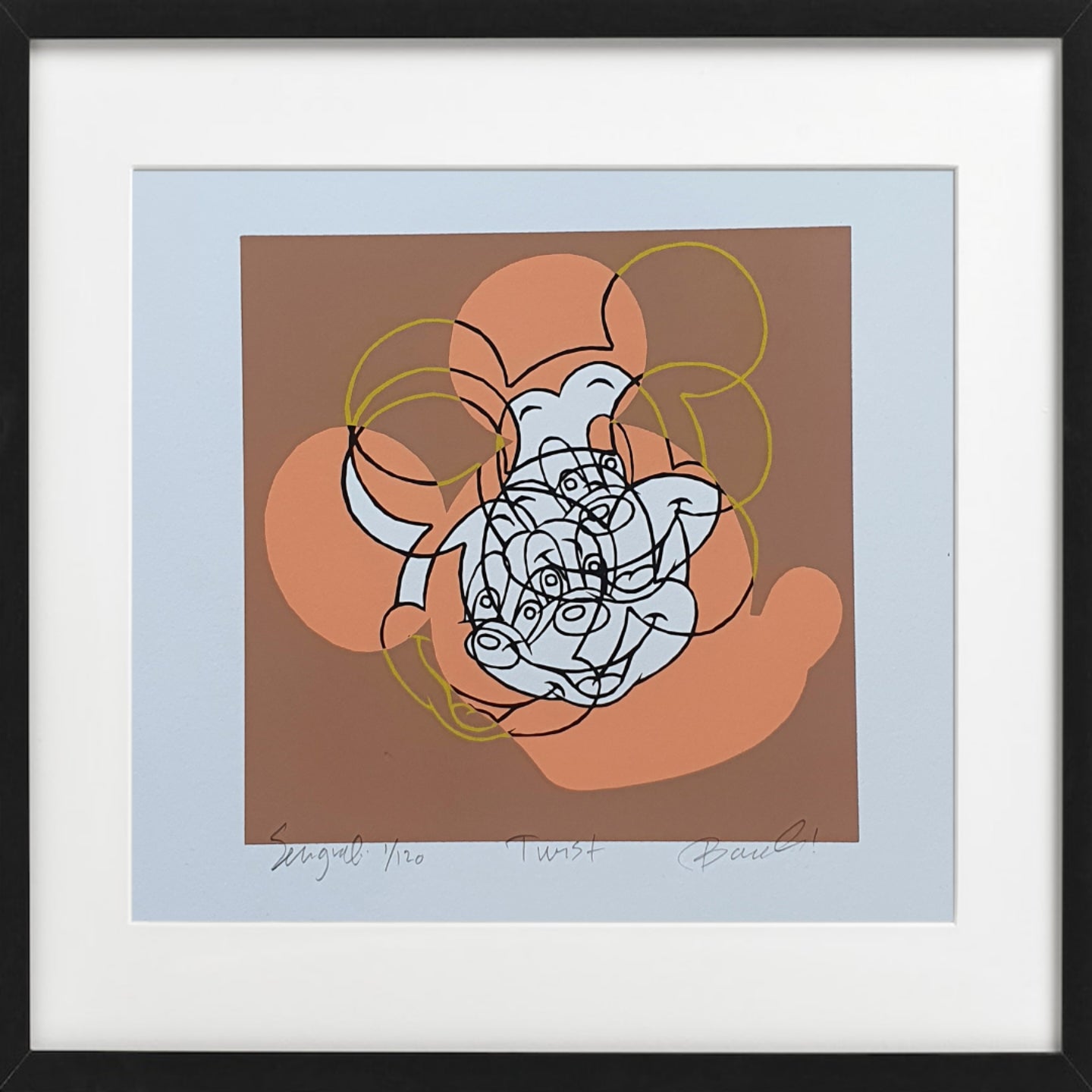 Bilde av Ronny Bank "Twist" laget av Ronny Bank, popart kunst fra Galleri2b