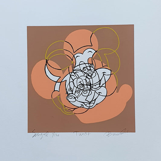 Bilde av Ronny Bank "Twist" laget av Ronny Bank, popart kunst fra Galleri2b