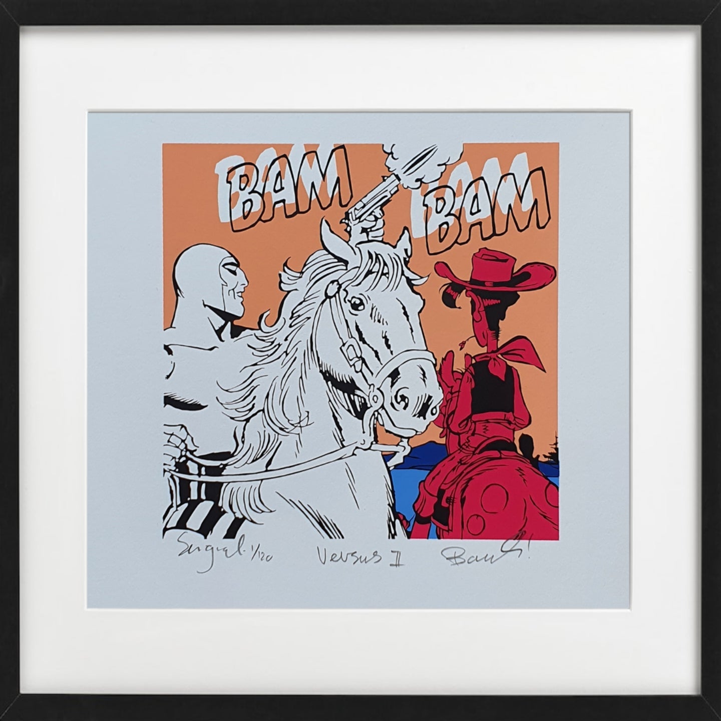 Bilde av Ronny Bank "Versus 2" laget av Ronny Bank, popart kunst fra Galleri2b