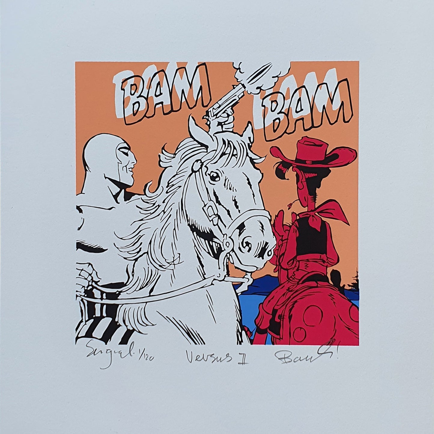 Bilde av Ronny Bank "Versus 2" laget av Ronny Bank, popart kunst fra Galleri2b