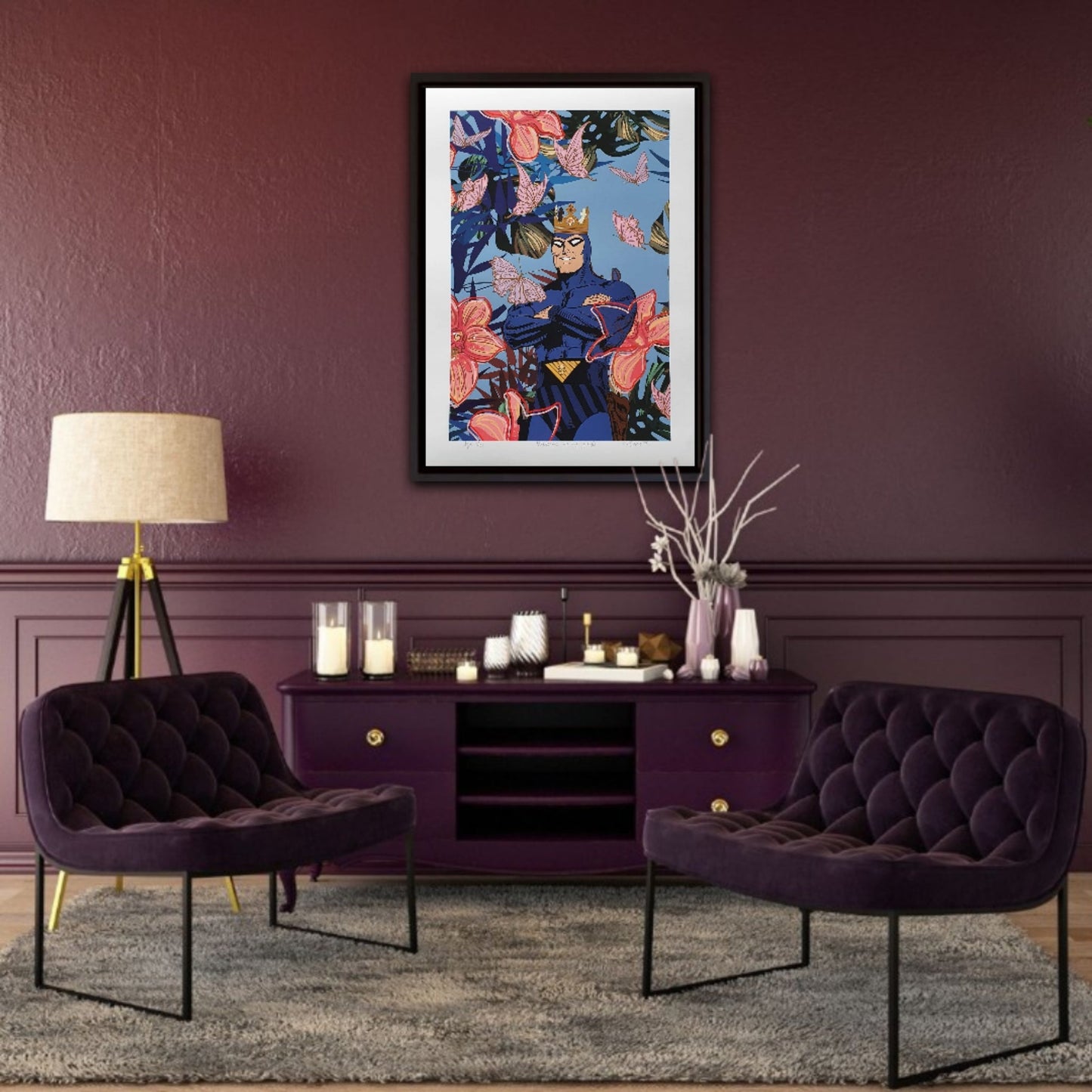 Bilde av Ronny Bank "Welcome to my jungle" laget av Ronny Bank, popart kunst fra Galleri2b