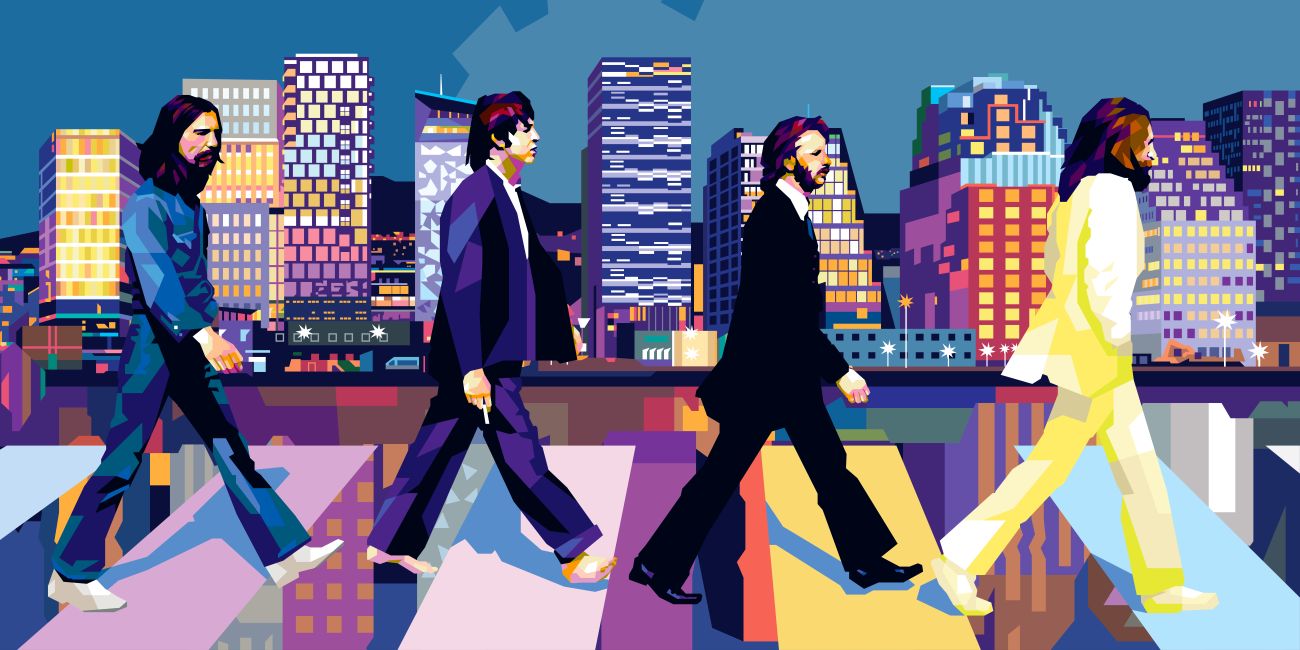 Bilde av Torbjørn Endrerud "Abbey Code" laget av Torbjørn Endrerud, popart kunst fra Galleri2b