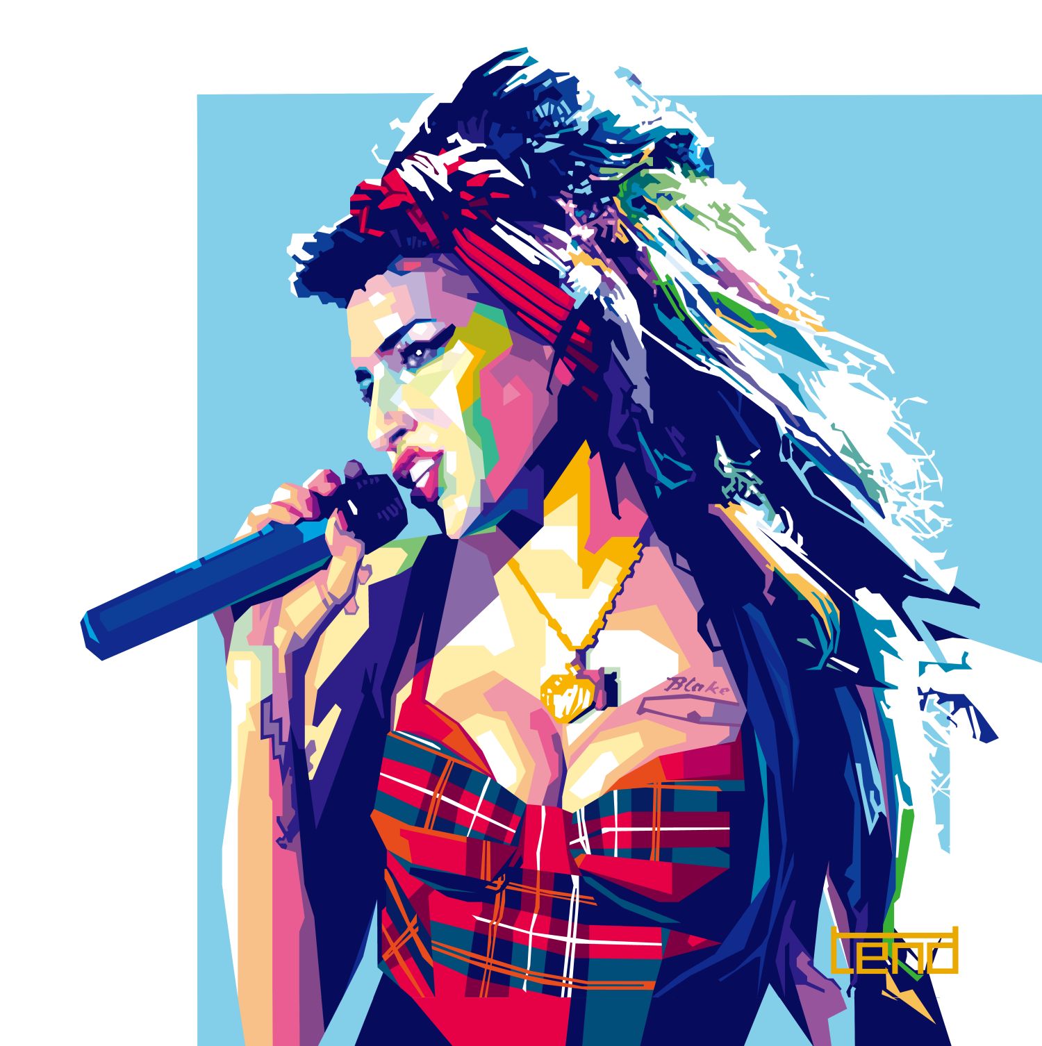 Bilde av Torbjørn Endrerud "Amy Winehouse" laget av Torbjørn Endrerud, popart kunst fra Galleri2b