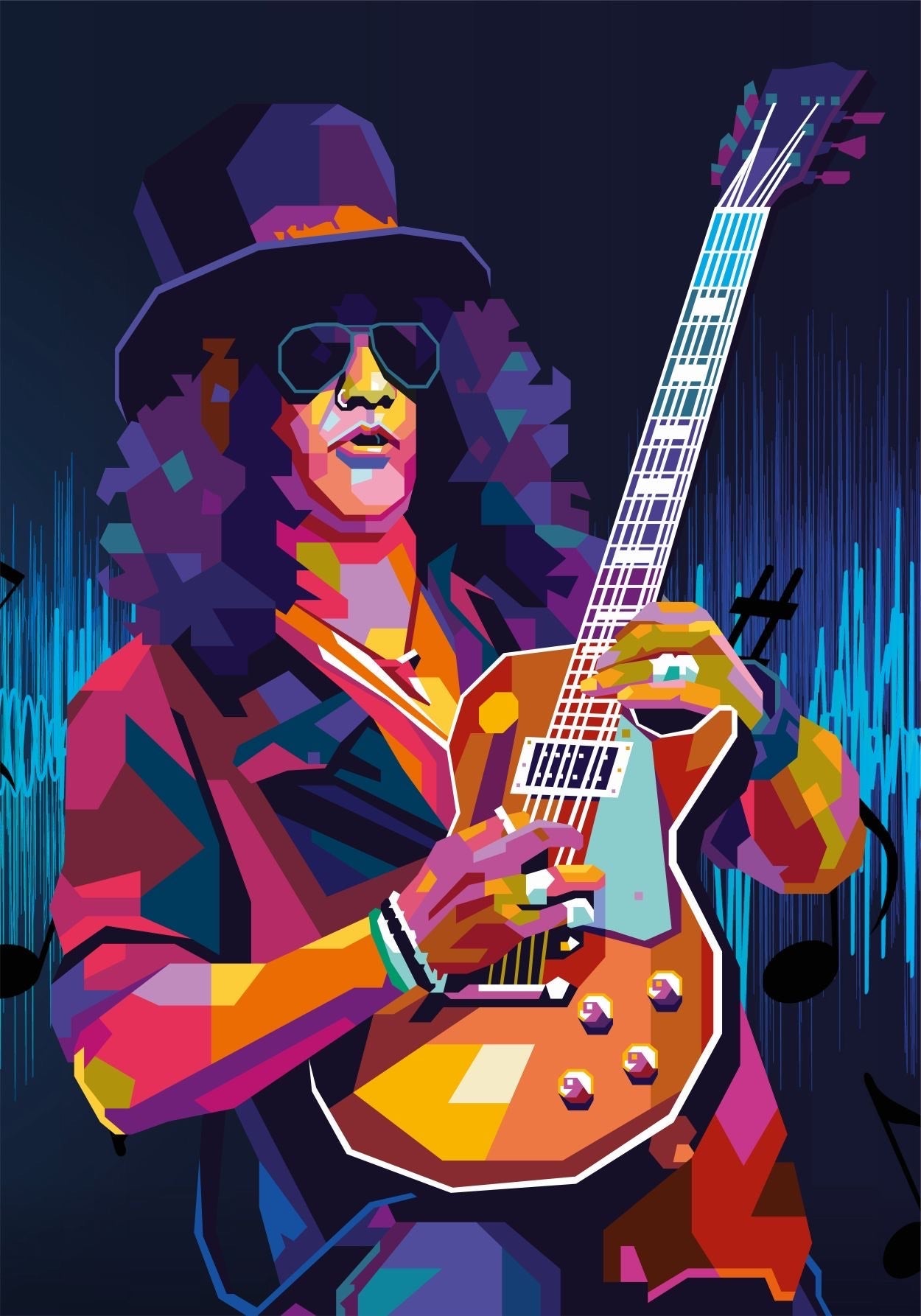 Bilde av Torbjørn Endrerud "Slash" laget av Torbjørn Endrerud, popart kunst fra Galleri2b