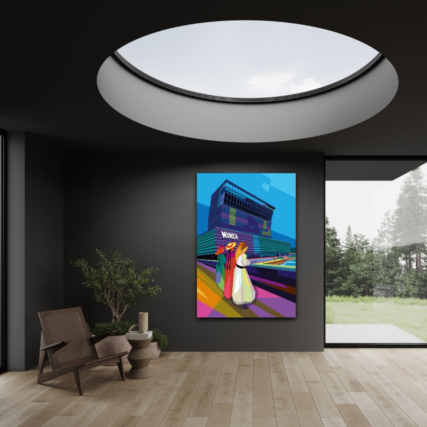 Bilde av Torbjørn Endrerud "The Girls On The Bridge" laget av Torbjørn Endrerud, popart kunst fra Galleri2b