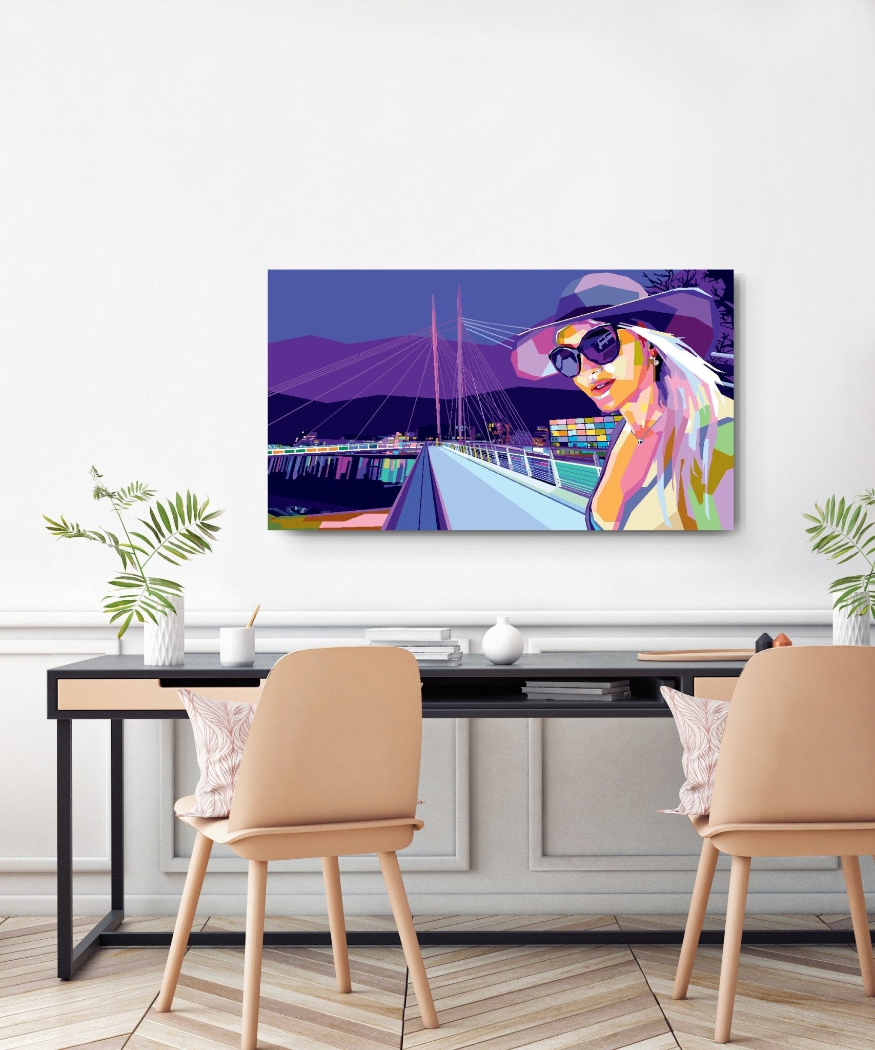 Bilde av Torbjørn Endrerud "When I Get Home" Ypsilon broen laget av Torbjørn Endrerud, popart kunst fra Galleri2b