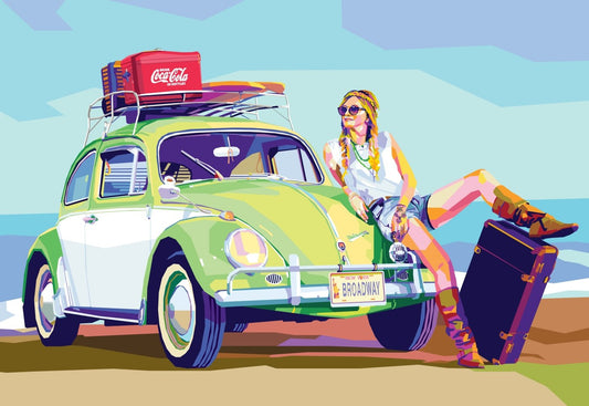 Bilde av Torbjørn Endrerud "Why Don´t We Do It In The Road" laget av Torbjørn Endrerud, popart kunst fra Galleri2b